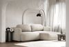 Selsey Tvoya Ecksofa mit Schlaffunktion, Ottomane rechts, Bouclé Hellbeige Bild 3