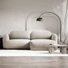 Selsey Tvoya Ecksofa mit Schlaffunktion, Ottomane rechts, Bouclé Hellbeige Bild 2