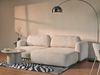Selsey Tvoya Ecksofa mit Schlaffunktion, Ottomane rechts, Bouclé Hellbeige Bild 3