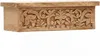 Wandboard Wandregal massivum Santa Cruz Mango Holz natur 33 x 16 x 10 cm Wandablage Badregal Regalbrett Dekoboard Wanddekoration Massivholz Bild 1
