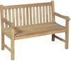 Gartenbank Solo aus Teak, B-Grade, naturbelassen Bild 2