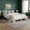 Holzbett mit Federkernmatratze 180x200 Bett Weiß Doppelbett Holzbettrahmen Massiv Holz Lattenrost Bild 2
