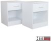 HTI-Living Nachtschrank Nachtschrank 2er Set Thekla Weiß (Set, 2-St, 2 Nachtschränke) Nachttisch Nachtkommode Bild 3