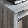 vidaXL Tisch mit Rädern Graues Sonoma 91 x 50 x 77 cm Holzwerkstoff 869535 Bild 4