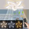 oyajia LED Deckenleuchte 75W Moderne LED-Deckenleuchte mit Lüfter, LED Deckenventilator, LED fest integriert, Kaltweiß/Naturweiß/Warmweiß, 3-Farbwechsel und 3 Geschwindigkeiten,Regelung der Innentemperatur Bild 3