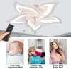 oyajia LED Deckenleuchte 75W Moderne LED-Deckenleuchte mit Lüfter, LED Deckenventilator, LED fest integriert, Kaltweiß/Naturweiß/Warmweiß, 3-Farbwechsel und 3 Geschwindigkeiten,Regelung der Innentemperatur Bild 4