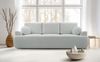 Selsey 'Barletto' 3-Sitzer-Sofa mit Schlaffunktion und Stauraum, Bouclé, Taupe Bild 2