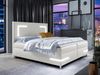 Boxspringbett Leleni LED, Weiß, 140x200 cm Bild 2