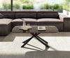 Couchtisch Edge Boot 120x70 cm Keramik Emperador Extra Lucidato Dunkelbraun Sarity Metall Schwarz Bild 2