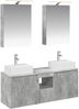 vidaXL Badezimmerschrank-Set 5 pcs Betongrau Holzwerkstoff 3406394 Bild 2