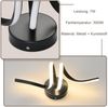 ZMH Wandlampe Innen LED Wandleuchte Schwarz: Wand Lampe für Treppenhaus Flur Wohnzimmer Schlafzimmer Balkon Modern Design Aluminium Wandbeleuchtung - 7W Warmweiß 3000K Bild 4