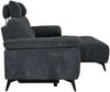Ecksofa Odaloc Rechts Stoff Dunkelgrau - elektrische Fußstütze & USB-Port Bild 5