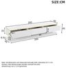 Odikalo Lowboard TV-Schrank TV-Bank mit Stauraum (Modernes TV-Lowboard mit 200x40x40cm, TV-Schrank Holz TV-Tisch - Wohnzimmer Schlafzimmer, Warmweißer TV-Tisch mit goldener Kante,Standfernsehschrank) Bild 4