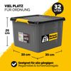 MONZANA® 2x Aufbewahrungsbox mit Deckel 32L Kunststoff Bild 2