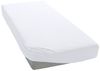 Estella Samt Velours Spannbetttuch 140x200 - 160x200 cm weiß (100) Bild 2