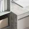 vidaXL Schreibtisch mit Schubladen mit Regal 2 pcs Beton Grau 3337356 Bild 4