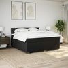 vidaXL Boxspringbett mit Matratze Schwarz 200x200 cm Stoff 3288304 Bild 4