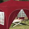 vidaXL Pop-up Partyzelt 575 x 288 x 245 cm Bordeauxrot Oxford-Stoff 42019906 Bild 3