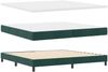 vidaXL Boxspringbett mit Kopfteil Dunkelgrün 200 x 200 cm Samt 3341489 Bild 4