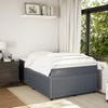 vidaXL Boxspringbett mit Matratze Dunkelgrau 120x200 cm Samt 3285633 Bild 3