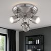 Deckenleuchte, 3 Flammig, nickel-matt, beweglich, D 25 cm Bild 2