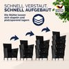 CASARIA® Gartenstühle Polyrattan 6er Set Schwarz Bild 3