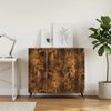 vidaXL Sideboard Geräucherte Eiche 89 x 34,5 x 80 cm Holzwerkstoff 895570 Bild 4