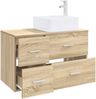 vidaXL Badezimmermöbel-Set 2 pcs Sonoma-Eiche Holzwerkstoff 3403962 Bild 3