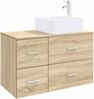 vidaXL Badezimmermöbel-Set 2 pcs Sonoma-Eiche Holzwerkstoff 3403962 Bild 2