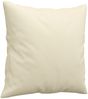 vidaXL 2-tlg. Sofagarnitur mit Kissen Creme Kunstleder 3202373 Bild 5