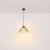 LED Hängeleuchte, Metall, Glas, rauchfarben, H 120 cm Bild 4
