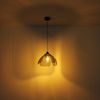 LED Hängeleuchte, Metall, Glas, rauchfarben, H 120 cm Bild 5