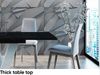 MEBLINI Esstisch Ausziehbar - Esszimmertisch Modern - Küchentisch - Säulentisch - Ausziehtisch - Dining Table - Esszimmertische - 120-160 x 80 x 75 cm - MASIV - Schwarz Hochglanz/Weiß Hochglanz Bild 4