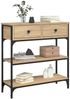 Konsolentisch, Beistelltisch, Konsole Sonoma-Eiche 72,5x25x75 cm Holzwerkstoff Bild 3