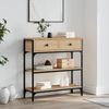 Konsolentisch, Beistelltisch, Konsole Sonoma-Eiche 72,5x25x75 cm Holzwerkstoff Bild 2