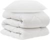 vidaXL Bettdecke mit Kissen 2 pcs Weiß Mikrofaser 3376698 Bild 2
