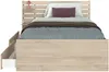 Vente-unique - TENALIA Bett Holz, Platte Beige - B 216,8 cm x H 88,6 cm x L 151,5 cm Bild 5