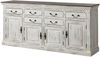 Sideboard Mango / Akazie 200x45x90 weiß gewachst CASTLE-ANTIK #108 Bild 3