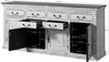 Sideboard Mango / Akazie 200x45x90 weiß gewachst CASTLE-ANTIK #108 Bild 2