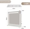 Nettlife Schminkspiegel mit Beleuchtung 50x40cm Dimmbare LED Spiegel mit 3 Farblichtmodi, 5 Facher Vergrößerung Spiegel USB Anschluss für Ankleidezimmer Bild 4