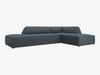 Micadoni Ecksofa Ruby 4-Sitzer Rechts Kord Scala Blau Bild 2