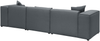 Ecksofa Polsterbezug dunkelgrau linksseitig 3-Sitzer DOLVA Bild 5
