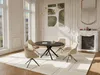 Vente-unique - FEROLA Esstisch Holz, PlatteKeramik GrauBraun - B 120 cm x H 76 cm x L 160 cm120 cm Bild 2