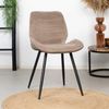 Bronx71 Esszimmerstuhl Samt Toby modern taupe - 4er Set Bild 2