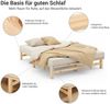 Palettenbett, Massivholz Kiefer natur, 140x200 cm Bild 4