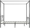 vidaXL Himmelbett-Gestell Grau Metall 180 x 200 cm 284445 Bild 4