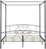 vidaXL Himmelbett-Gestell Grau Metall 180 x 200 cm 284445 Bild 3