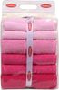 Badetuch-Set (4-teilig), 'Rainbow ', Hellrosa, Rosa, Staubige Rose, Fuchsie Bild 5