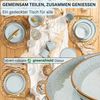 SÄNGER Steingut Geschirrset Rio Lagune, Tafelservice 24 teilig für 6 Personen Bild 3