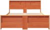 vidaXL Bettrahmen mit Kopfteil Wachsbraun 140 x 200 cm Holzwerkstoff 3394227 Bild 5